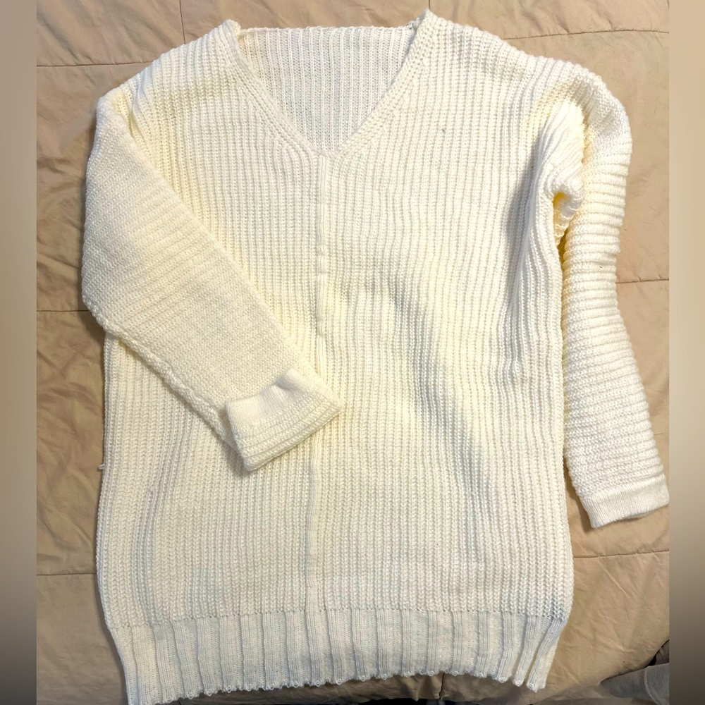BOGO: Cream Sweater dress